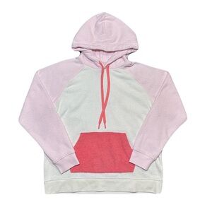 Outerknown Hightide Colorblock Terry Cloth Hoodie Pink Women’s Medium